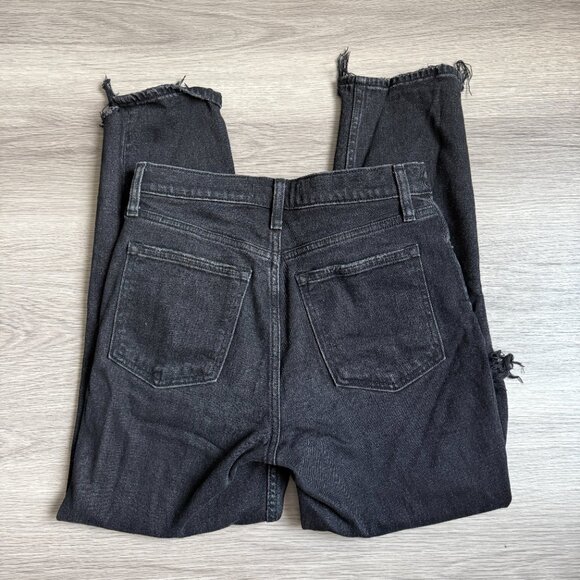 Abercrombie & Fitch The Mom High Rise Ripped Jeans Size 25 - Picture 5 of 9